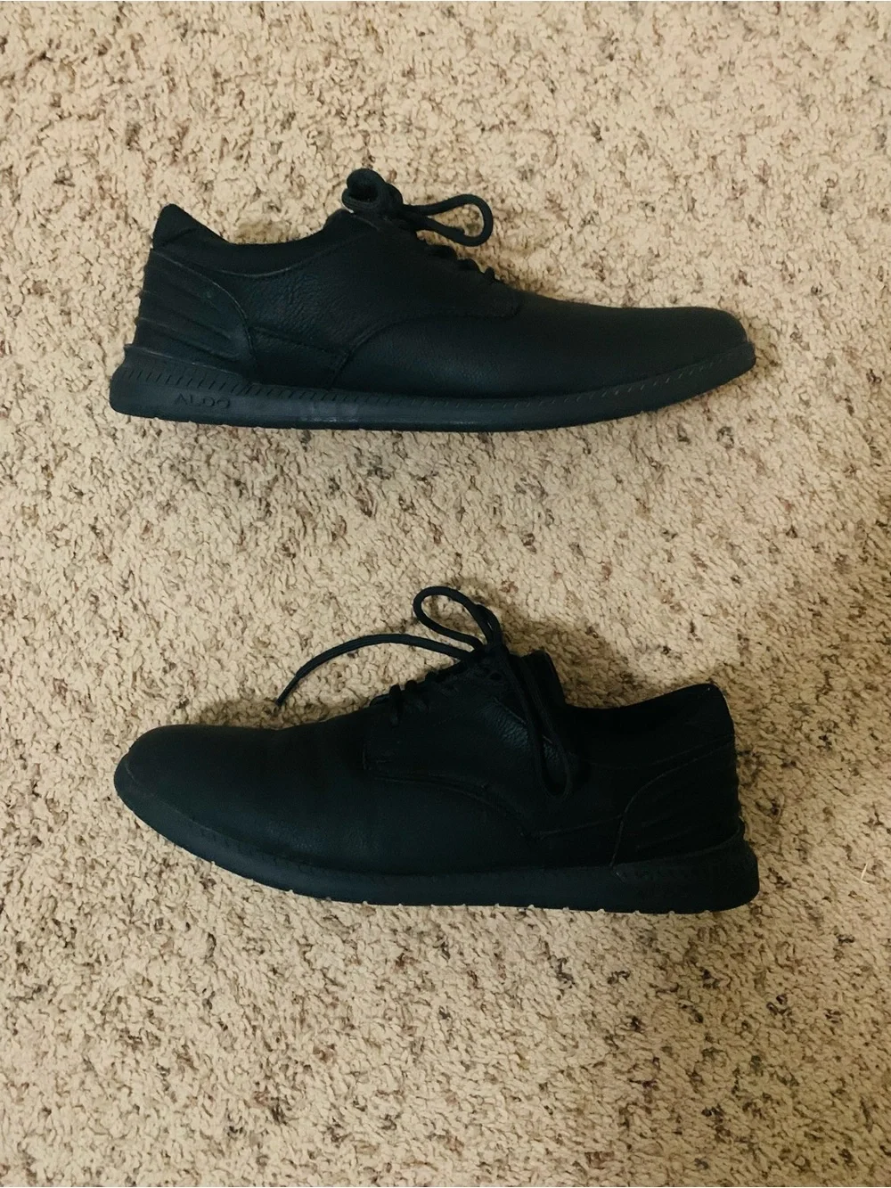 Aldo Black Men's Lace-Up Derby Shoes